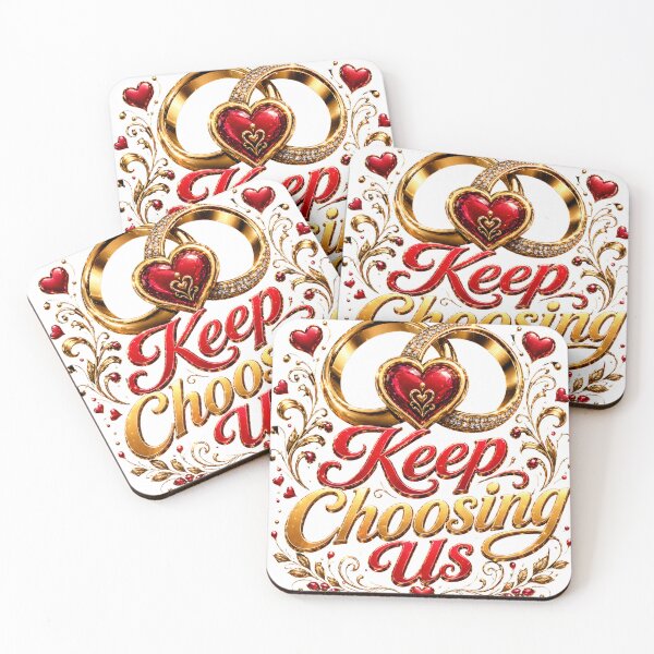 Item preview, Keep Choosing Us Wedding Rings Design designed and sold by JagrDesigns.