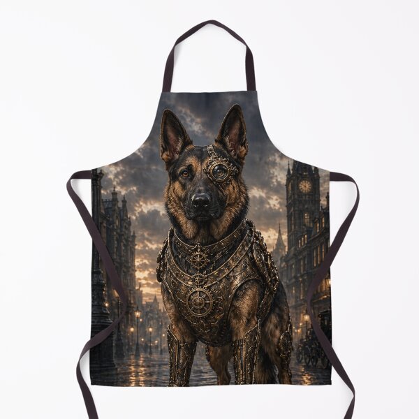 Item preview, Steampunk German Shepherd Poster - Mechanical German Shepherd Art - Guard Dog designed and sold by Altered Art By Steve.