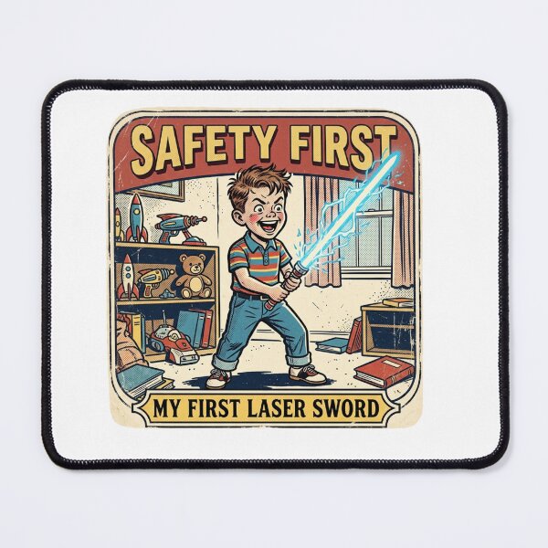 Item preview, Vintage Kitsch Space Wizard Safety Satire Art designed and sold by VelvetArchives.
