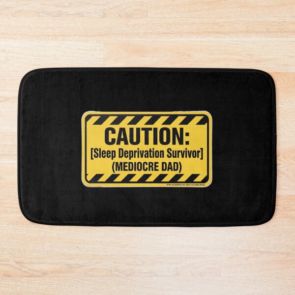 Item preview, Caution: Sleep Deprivation Survivor Mediocre Dad Sticker - Father's Day Gift designed and sold by FestivityFinds.