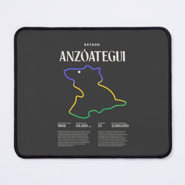 Item preview, Anzoátegui State, Barcelona, Venezuela, Minimalist Art Map designed and sold by 1989Ve&Co.