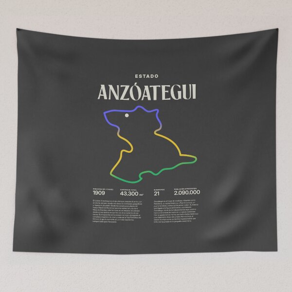 Item preview, Anzoátegui State, Barcelona, Venezuela, Minimalist Art Map designed and sold by 1989Ve&Co.