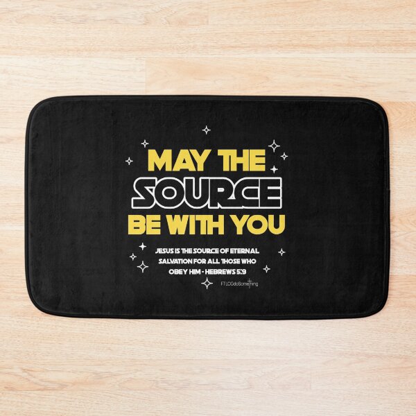 Item preview, May the SOURCE be with you Christian Star Wars outer space t-shirt designed and sold by FTLOG.