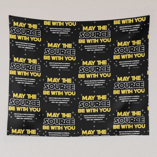 Item preview, May the SOURCE be with you Christian Star Wars outer space t-shirt designed and sold by FTLOG.