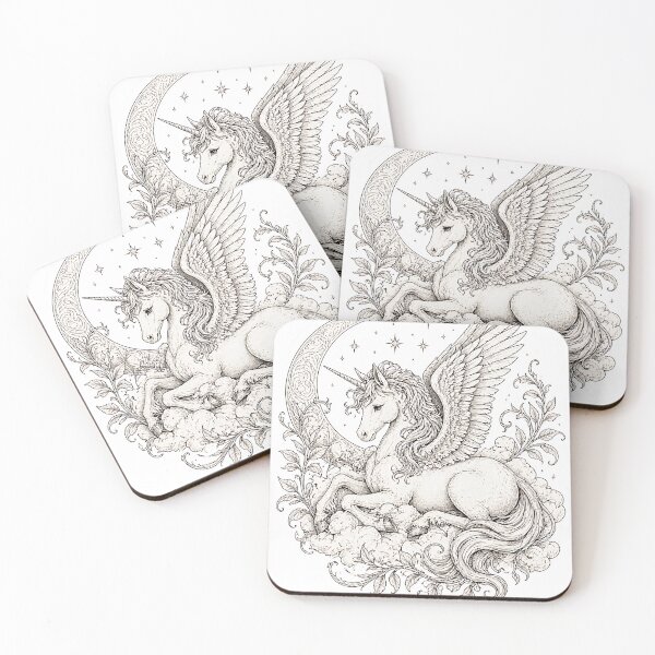 Item preview, Name: Celestial Winged Unicorn designed and sold by Jaideep Walia.