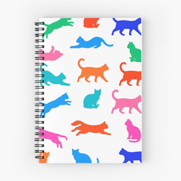 Item preview, Color Cat Silhouette Pattern Minimal Cute Cats Seamless designed and sold by Timegraf.