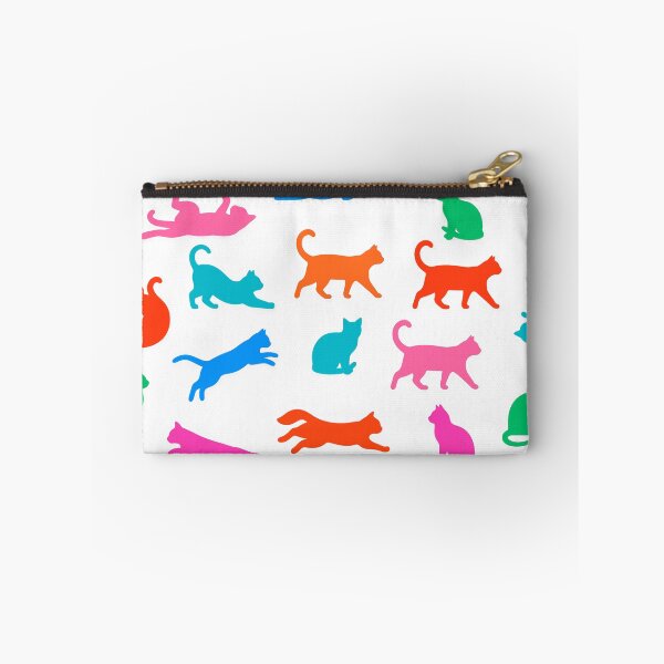 Aperçu de l'œuvre Color Cat Silhouette Pattern Minimal Cute Cats Seamless créée et vendue par Timegraf.