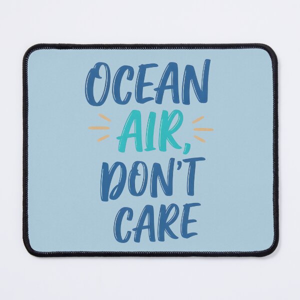 Item preview, Ocean Air, Don’t Care – Carefree Coastal Typography Design designed and sold by Sea Gem.