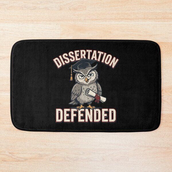 Item preview, Funny Owl Dissertation Defended Design for PhD Student Relief After Defense designed and sold by Im-Ara.
