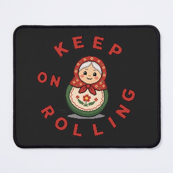 Item preview, Keep On Rolling Pixel Art Matryoshka Russian Doll designed and sold by IvoryArtDesign.