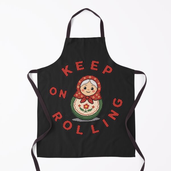 Item preview, Keep On Rolling Pixel Art Matryoshka Russian Doll designed and sold by IvoryArtDesign.