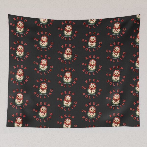 Item preview, Keep On Rolling Pixel Art Matryoshka Russian Doll designed and sold by IvoryArtDesign.