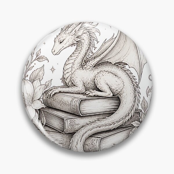 Item preview, Moonlit Dragon Library designed and sold by Jaideep Walia.