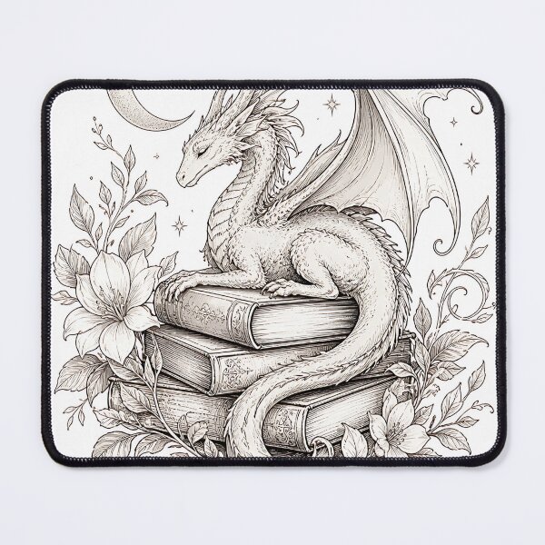 Item preview, Moonlit Dragon Library designed and sold by Jaideep Walia.