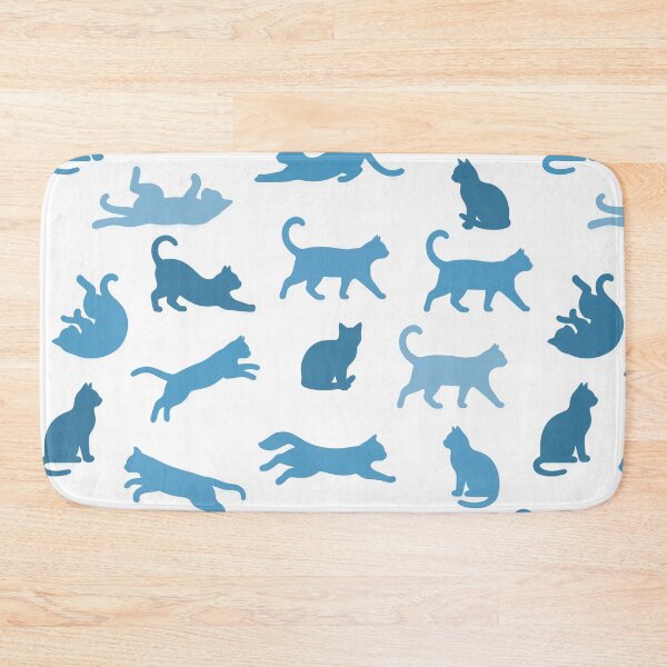 Artikelvorschau, Color Cat Silhouette Pattern Minimal Cute Cats Seamless entworfen und verkauft von Timegraf.