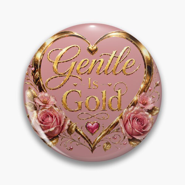 Item preview, Gentle Is Gold Floral Heart Design designed and sold by JagrDesigns.