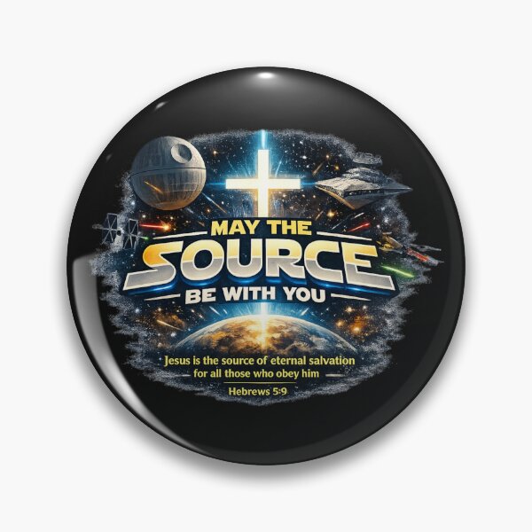 Item preview, May the SOURCE be with you Christian Star Wars outer space t-shirt  designed and sold by FTLOG.