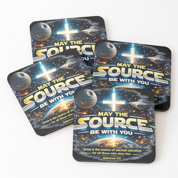 Item preview, May the SOURCE be with you Christian Star Wars outer space t-shirt  designed and sold by FTLOG.