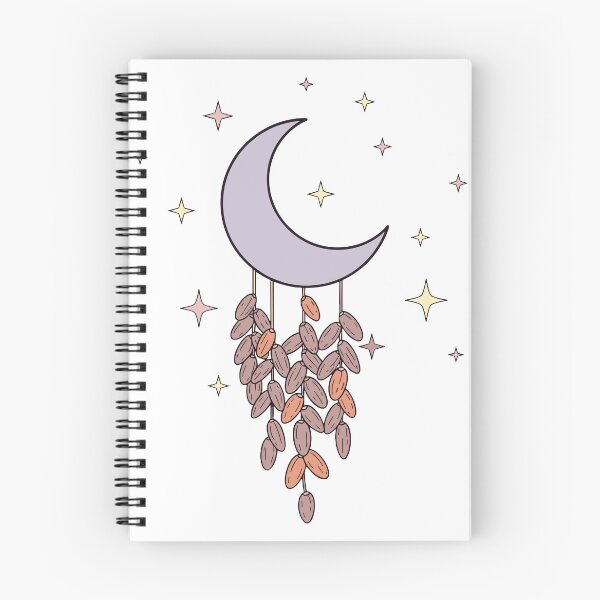 Item preview, CCelestial Moon and Dates Sticker - Aesthetic Lavender Crescent & Starry Night Art designed and sold by Saroj Snehi.