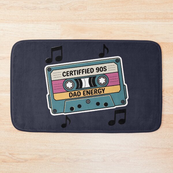 Item preview, Funny Certified 90s Dad Energy Retro Cassette Tape T-Shirt designed and sold by FestivityFinds.