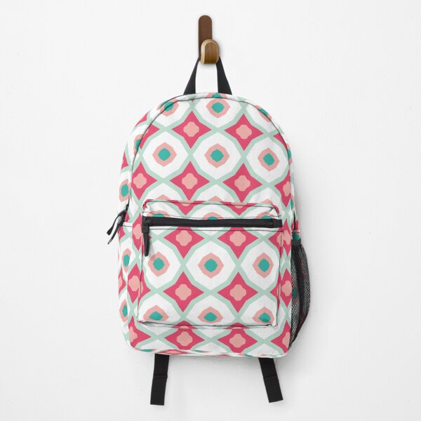 Item preview, Modern Geometric Cube Pattern 04 Pink Mint Composition designed and sold by Stefanie Boike.