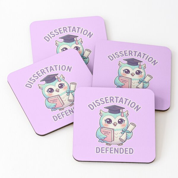 Item preview, Cute Owl Dissertation Defended for PhD Graduate Finally Done Thesis Defense Gift designed and sold by Im-Ara.