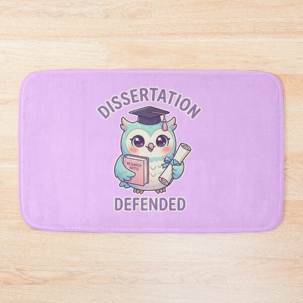 Item preview, Cute Owl Dissertation Defended for PhD Graduate Finally Done Thesis Defense Gift designed and sold by Im-Ara.