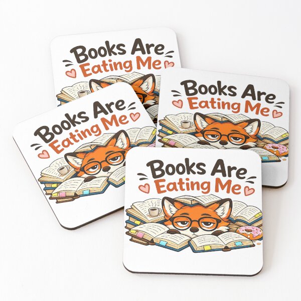 Item preview, Books Are Eating Me Fox Bookworm Gift designed and sold by Gentlestate.