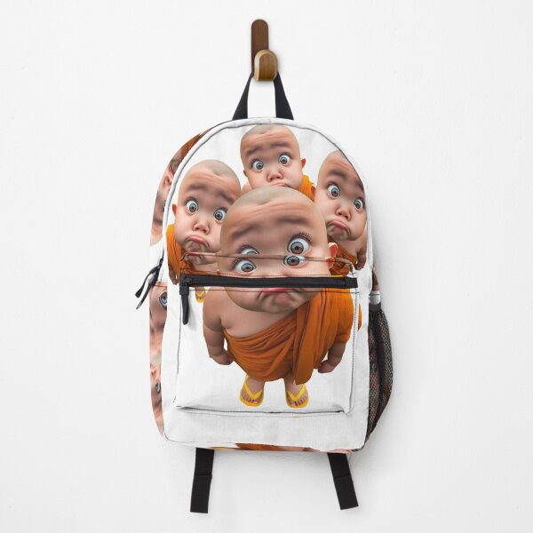 Item preview, Funny Baby Monks in Orange Robes Cute Art designed and sold by RamyGallery.