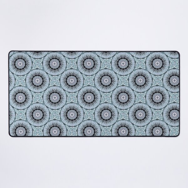 Item preview, Boho Circular Mandala Pattern in Blue designed and sold by Artistestella.