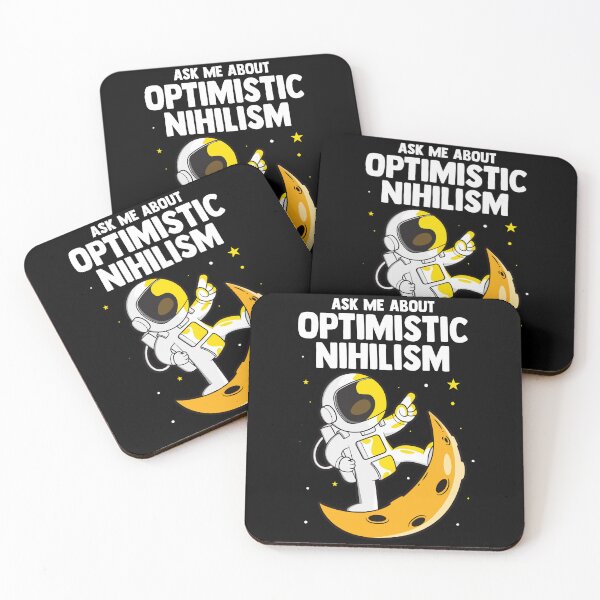 Item preview, Optimistic nihilism astronaut design - nihilist philosophy space art designed and sold by messy-nessie.