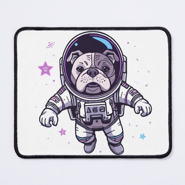 Item preview, Space Bulldog Astronaut Cute Dog Art Print designed and sold by Sky-bully.