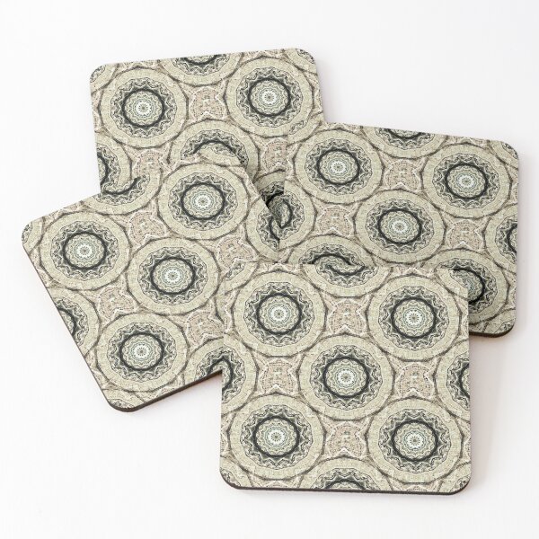 Item preview, Boho Circular Mandala Pattern in Cream designed and sold by Artistestella.