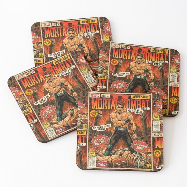 Item preview, Mortal Kombat 2 Johnny Cage Vintage Retro Comic Cover Art designed and sold by Back2Collage.