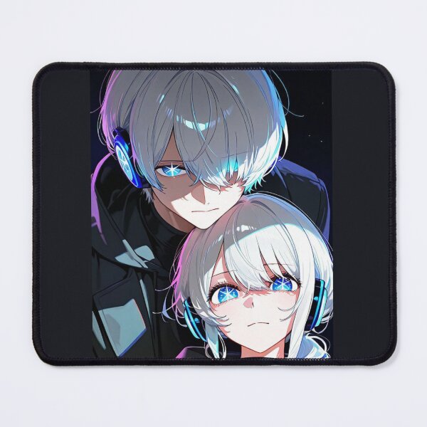 Item preview, Blue Glow: Star Eyes My Idol's Child Anime Art – Glowing Eyes & Headphones Edition designed and sold by Aniwhisper240.