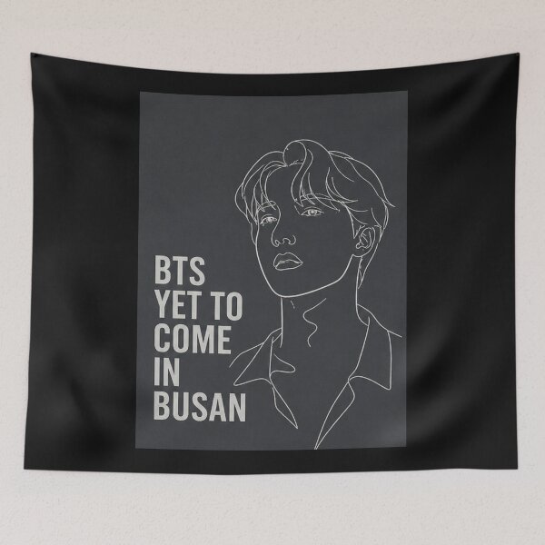 Artikelvorschau, BTS J-Hope Minimalistische Linienzeichnung Busan entworfen und verkauft von KantaponEarth.