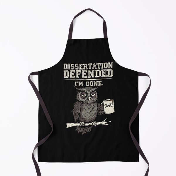 Item preview, Dissertation Defended Owl Design for Academic Achievement PhD Graduation Gift Idea designed and sold by Im-Ara.