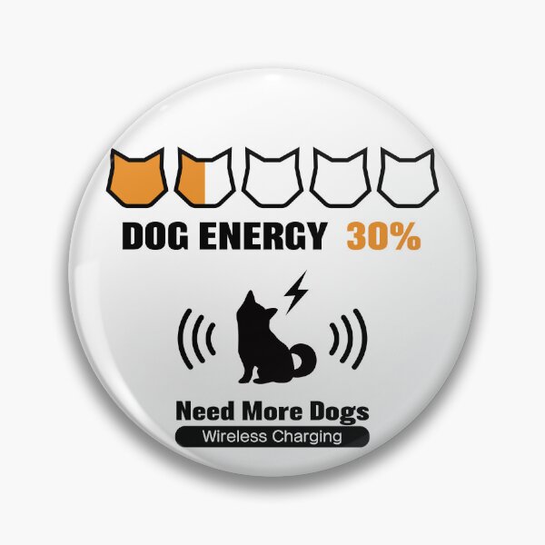 Item preview, Dog Energy 30% - Funny Dog Battery Charge Design_WH designed and sold by AckeeWolf.