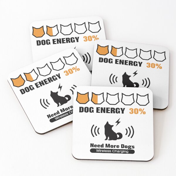Item preview, Dog Energy 30% - Funny Dog Battery Charge Design_WH designed and sold by AckeeWolf.
