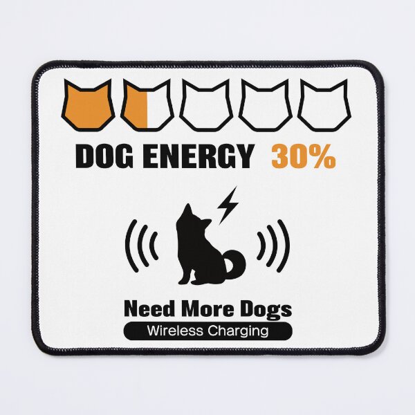 Item preview, Dog Energy 30% - Funny Dog Battery Charge Design_WH designed and sold by AckeeWolf.