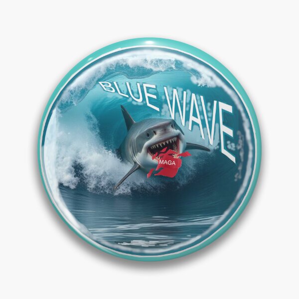 Item preview, Blue Wave Shark  designed and sold by cringe0015.