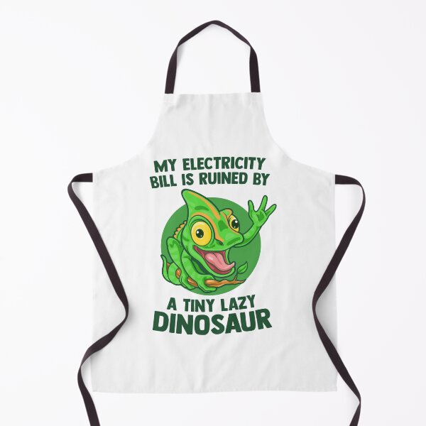 Item preview, Funny lizard electricity bill - lazy dinosaur joke (on light colors) designed and sold by messy-nessie.