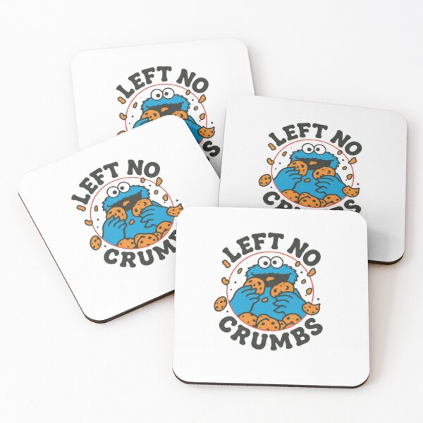 Item preview, Blue Cookie Monster — Funny Cartoon Monster Jumping on Chocolate Chip Cookies designed and sold by Colorful-Garden.