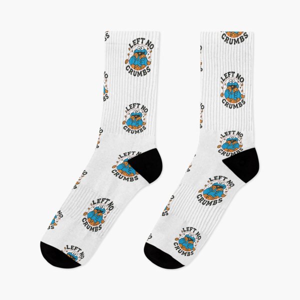 Item preview, Blue Cookie Monster — Funny Cartoon Monster Jumping on Chocolate Chip Cookies designed and sold by Colorful-Garden.