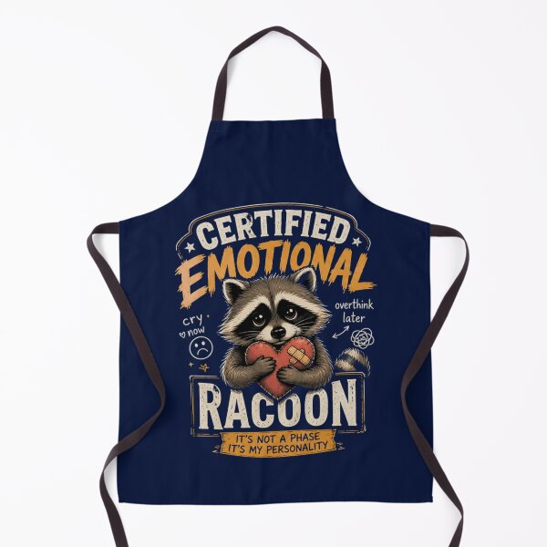 Item preview, Mapache emocional certificado – Camiseta con meme divertido y triste designed and sold by jutharat456.