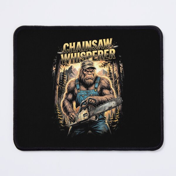 Item preview, Bigfoot Chainsaw Whisperer Lumberjack Funny Sasquatch Logger designed and sold by GrandeDuc.