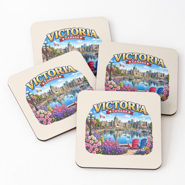 Item preview, Victoria, Canada - Harbor, Flowers and Parliament Buildings designed and sold by Myra365Art.