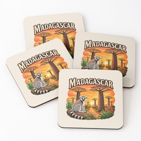 Item preview, Madagascar - Baobab Sunset & Lemur designed and sold by Myra365Art.