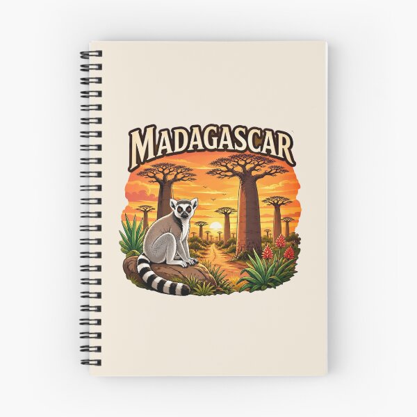 Item preview, Madagascar - Baobab Sunset & Lemur designed and sold by Myra365Art.
