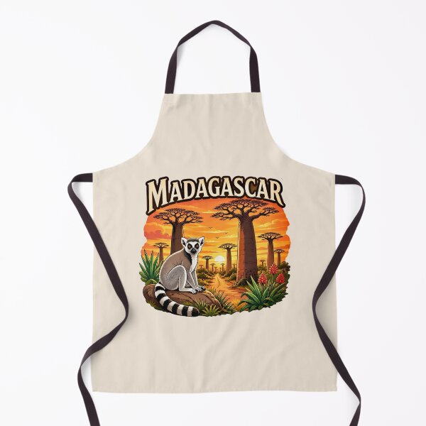 Item preview, Madagascar - Baobab Sunset & Lemur designed and sold by Myra365Art.